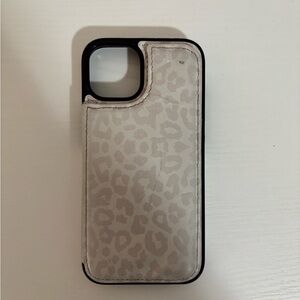 Leopard Print Wallet Phone Case iPhone 13